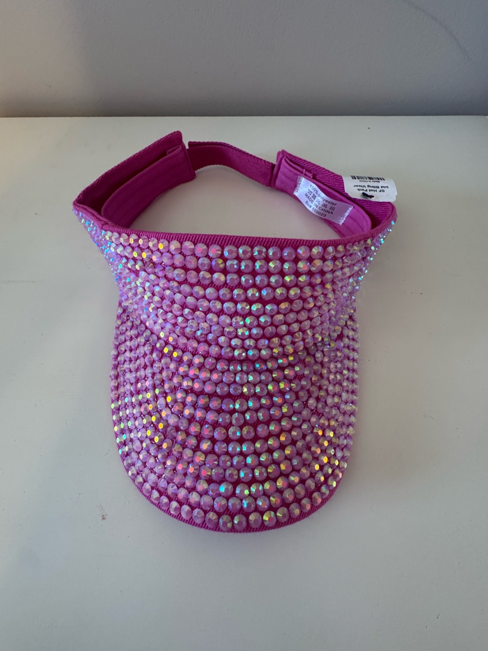 Rhinestone Velcro Visor - NWT